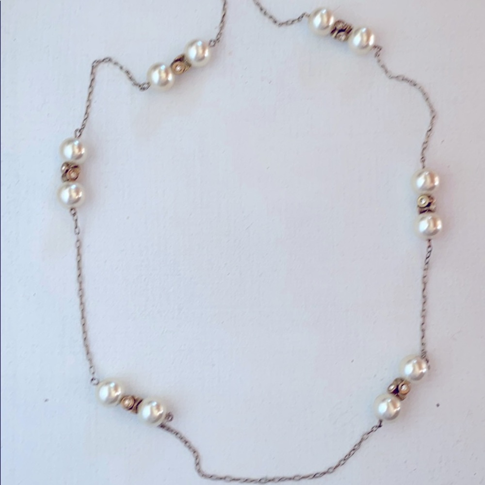 J. Crew long pearl necklace